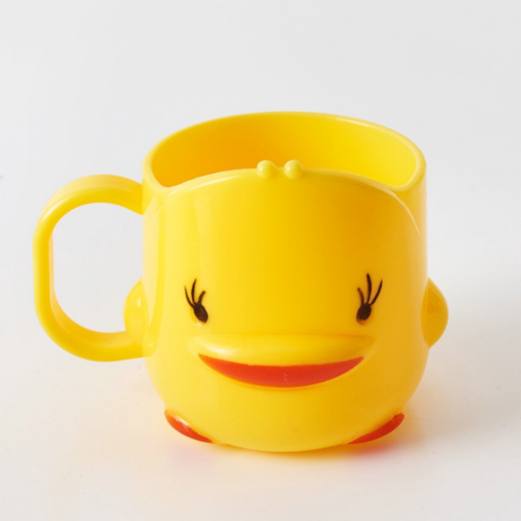 Yellow Duck Cup Children's mouthwash Cup Creative Cartoon Cup Drink Mark Cup Household Student Baby Brush Tooth Cup