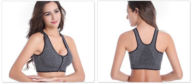 Áo ngực thể thao chống sốc nữ nhanh khô thoáng khí thu thập chiều cao không có vòng thép chạy vest thể dục đồ lót mùa xuân trắng - Đồ lót thể thao áo bra adidas