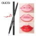 Hook lip liner lip Brush sử dụng kép nữ mờ không thấm nước kéo dài bộ son không tẩy trắng cơ bản đích thực - Bút chì môi / môi lót