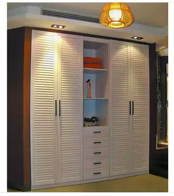Kitchen overall cabinet door panel custom PVC blister door panel Wardrobe door louver door custom