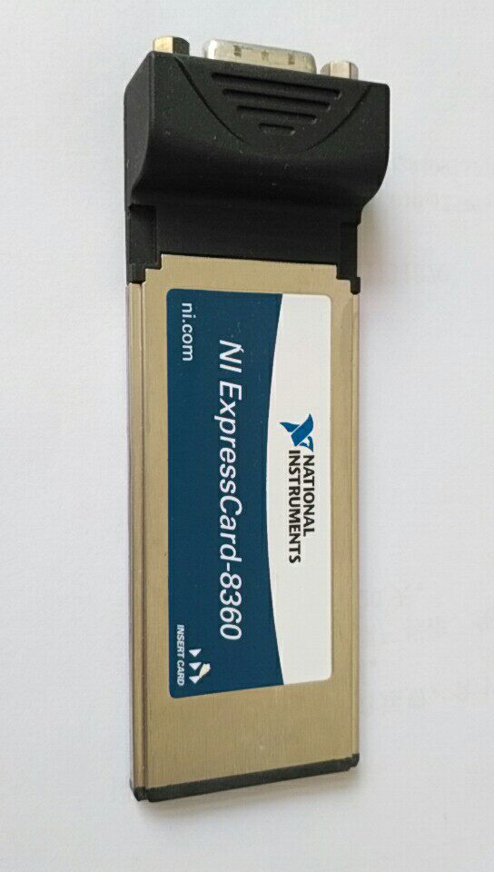 NI Notebook controls the PXI PXIE host shell card Expresscard-8360