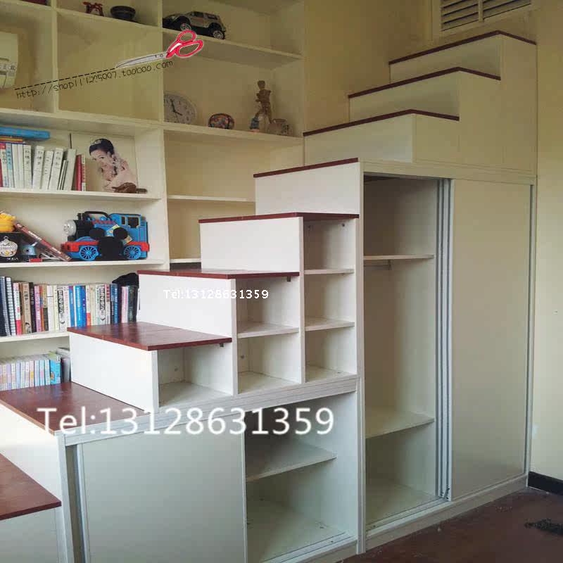 Лестница 跃层楼梯踏步柜衣柜楼梯大型实木楼梯定做室内楼梯阁楼上楼梯订做