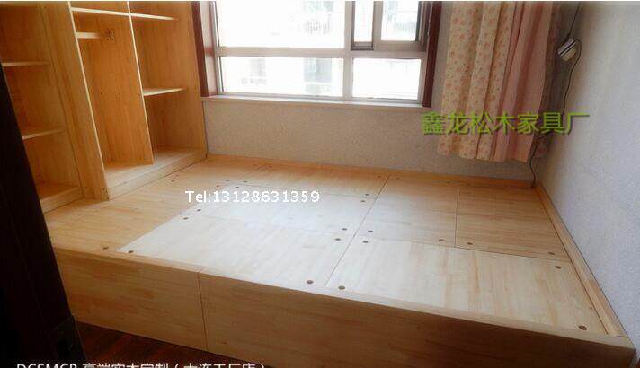 Комплект татами 东莞香港成套家具订制飘窗桌榻榻米地台韩式地柜定做塌塌米实木柜