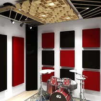 Sound-absorbing panels low-frequency traps diffusion panels recording studios live broadcast rooms acoustic space echo removal