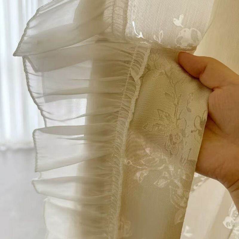 New Style Curtain Lace French Pleated Ruffle Edge Lace Trim Side Decorative Strip Garment Accessories