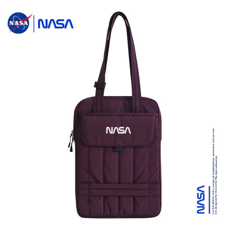Nasa American Co-Branded Single-Shoulder Original Multi-Purpose Tote Bag, Simple Commuter iPad Protective Bag, Laptop Bag