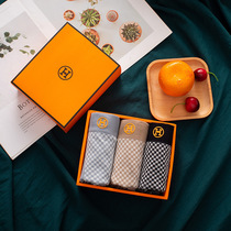 (3 Packs) Underwear Mens Summer Thin Section Breathable Sports Personality Trend Silky Mid-Waist Boxer Briefs Four