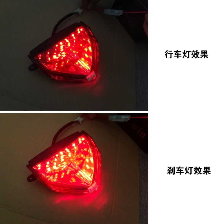 Đèn hậu xe máy Tianhu lắp ráp đèn hậu 125-3A / 3B đèn hậu phía sau đèn báo phía sau đèn báo phía sau đèn LED đèn xe siêu sáng