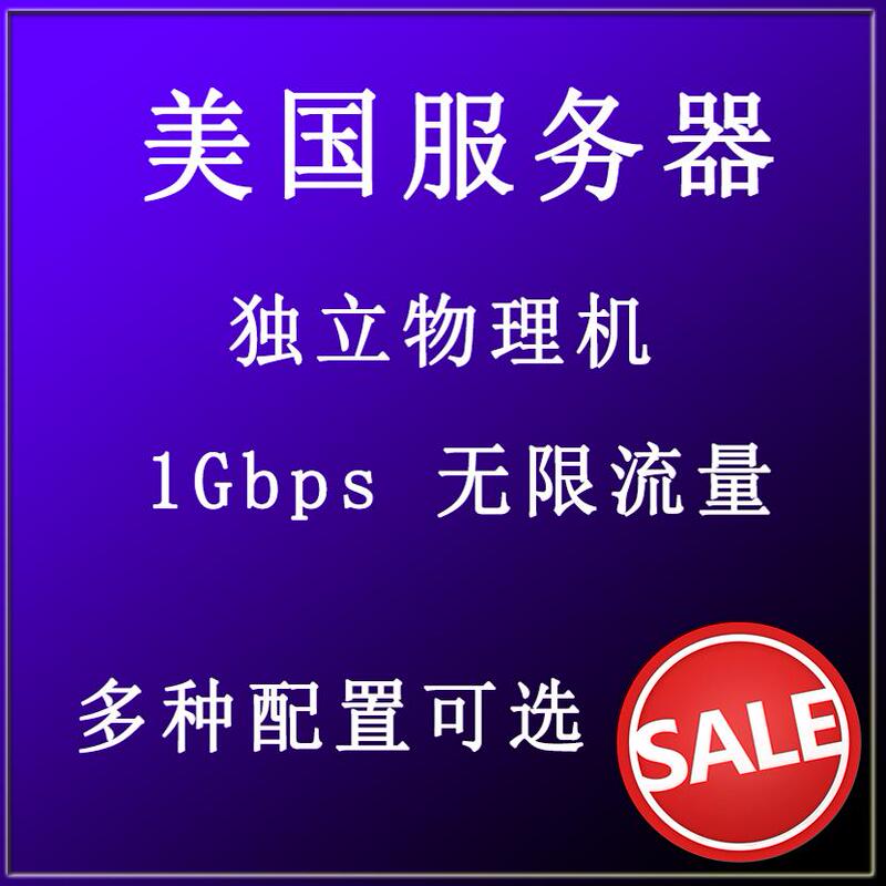 American Server, Independent Physical Machine, 1g Large Bandwidth, Large Hard Drive, International Network, Foreign Trade E-Commerce, Streaming Media