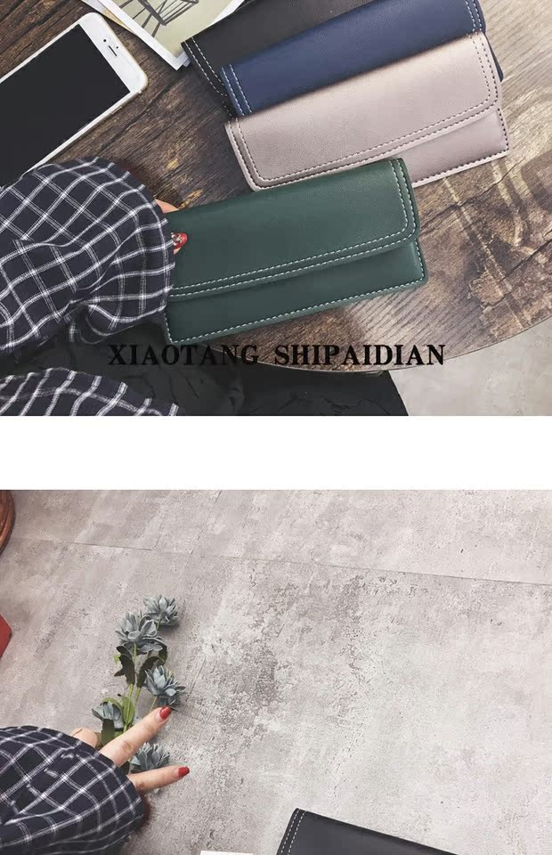 2018 phiên bản tiếng Hàn mới của ví nữ dài dòng retro xe dòng mỏng phần nữ hoang dã ví thẻ gói túi xách pedro ví nam