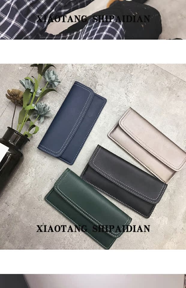 2018 phiên bản tiếng Hàn mới của ví nữ dài dòng retro xe dòng mỏng phần nữ hoang dã ví thẻ gói túi xách pedro ví nam