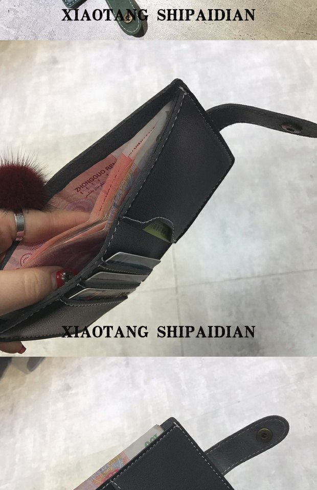 Ví nhỏ 2018 nữ ngắn đoạn khóa phiên bản tiếng Hàn của ví nhỏ mới và đơn giản, học retro hoang dã mỏng mini ví đựng card
