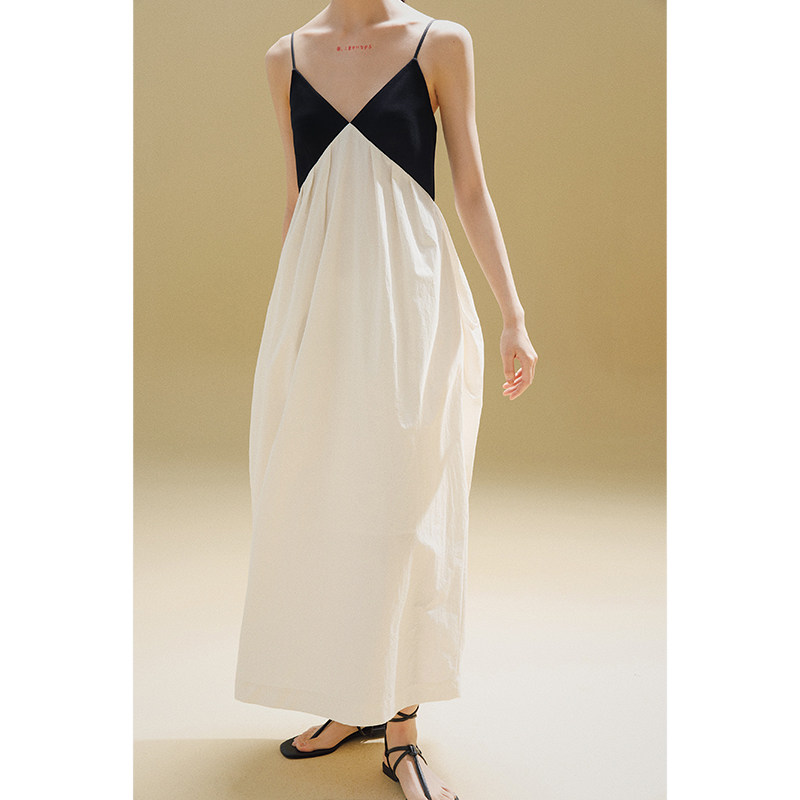 MURMURMI 22SS DESIGNER BRAND DECONTEXTING Collar Pendant Strap Skirt Advanced Sensant Dye Dress-Taobao