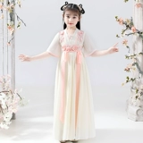 Осеннее ханьфу, детская летняя летняя одежда, юбка, платье, китайский стиль