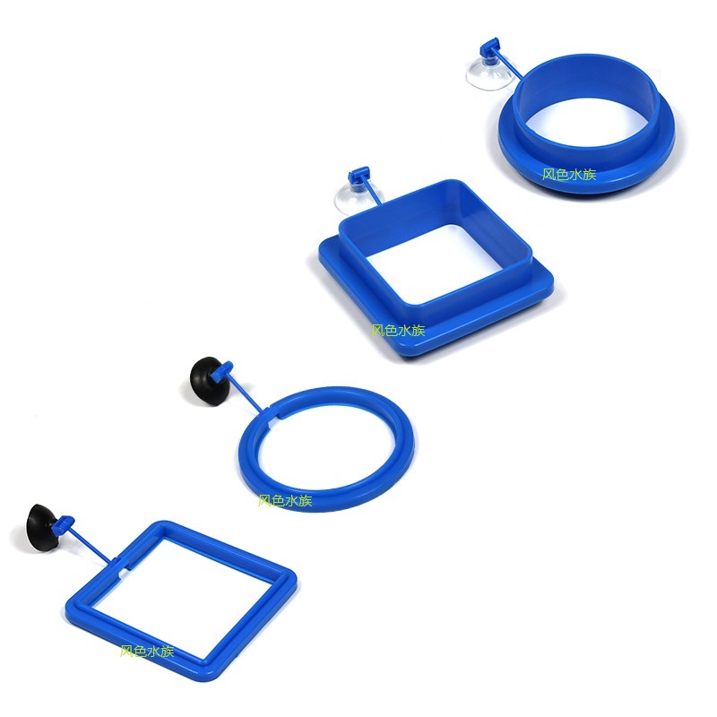 Fish food feeding circle ornamental fish feeding circle fish tank feeding circle aquarium floating feed floating feeding circle with sucker