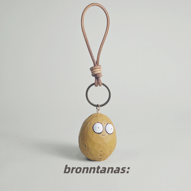 Creative Wood Carving Small Nut Potato Keychain Key Chain Pendant Decoration Healing Birthday Gift Graduation Small Gift Creative Wood Carving Small Nut Potato Keychain Key Chain Pendant Decoration Healing Birthday Gift Graduation Small Gift
