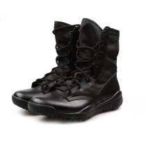 Military tactical boots Mens boots Ultra-light wear-resistant combat boots Leather boots outdoor tooling mens high-top training boots