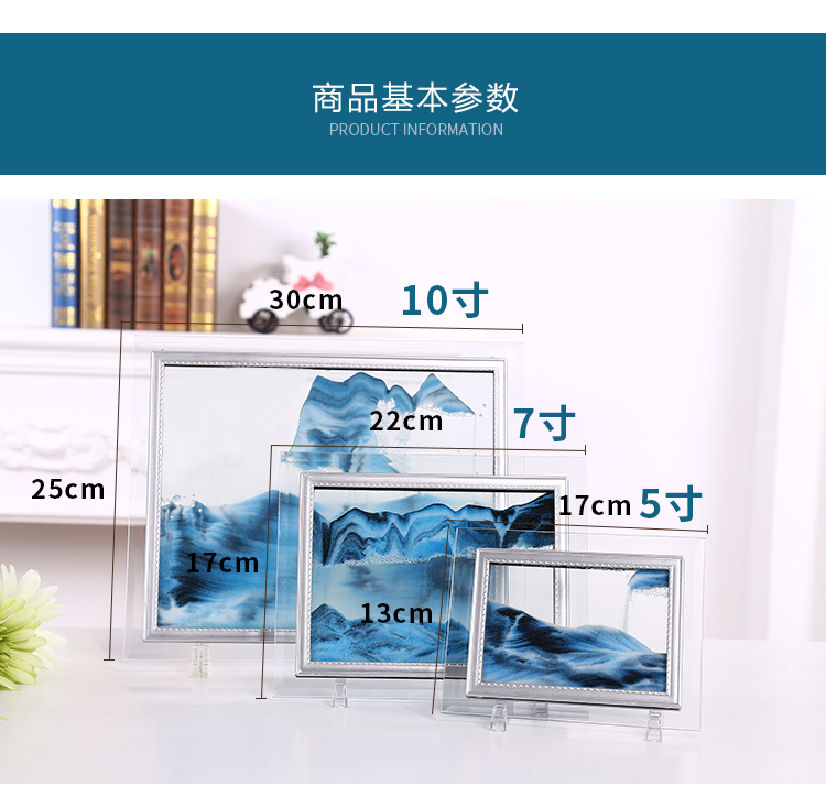 Glass quicksand sơn đồ trang trí sáng tạo đồng hồ cát văn phòng phòng khách trang trí kỳ nghỉ món quà sinh nhật cho bé trai và bé gái