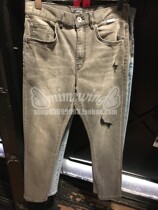 30% off Mimi Hong Kong FIVE CM 5CM 22 spring and summer mens washed hole casual jeans 6506