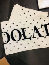 Counter spot CHOCOOLATE polo Dot letter handkerchief towel