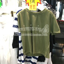  Special offer Hong Kong B AB 17 spring and summer womens simple fashion short-sleeved T-shirt 0621