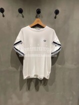 51% off Mimi Hong Kong FRED PERRY 22 summer womens stitching cuff details short-sleeved T-shirt 3151