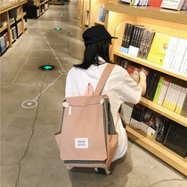 2020 new fashion backpack ins style schoolbag female Korean version of high school backpack college students ancient feeling computer bag