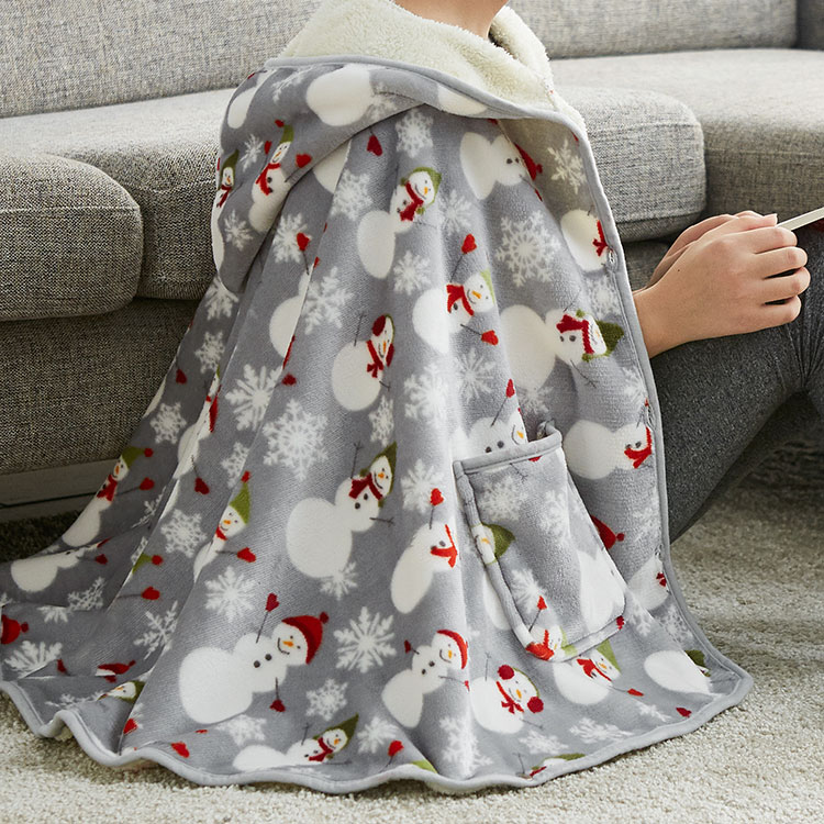 Liv Lamb Suede Warm Leather Blanket Double Blanket Can Wear Sofa Office Afternoon Nap Blanket Three Usages Velvet Cover Blanket H