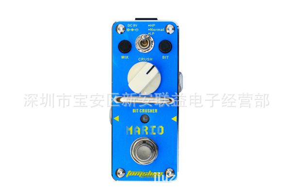 Anoma AROMA AMO-3 MARIO down-bit sampling single block electric guitar distortion effector