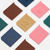 bookfriends Korean creative simulation book paste card cover Access control traffic card holder Notepad pocket card bag