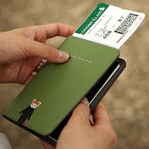 DAILY LIKE Korea cute and fresh travel passport holder creative short passport cover air ticket document bag men and women
