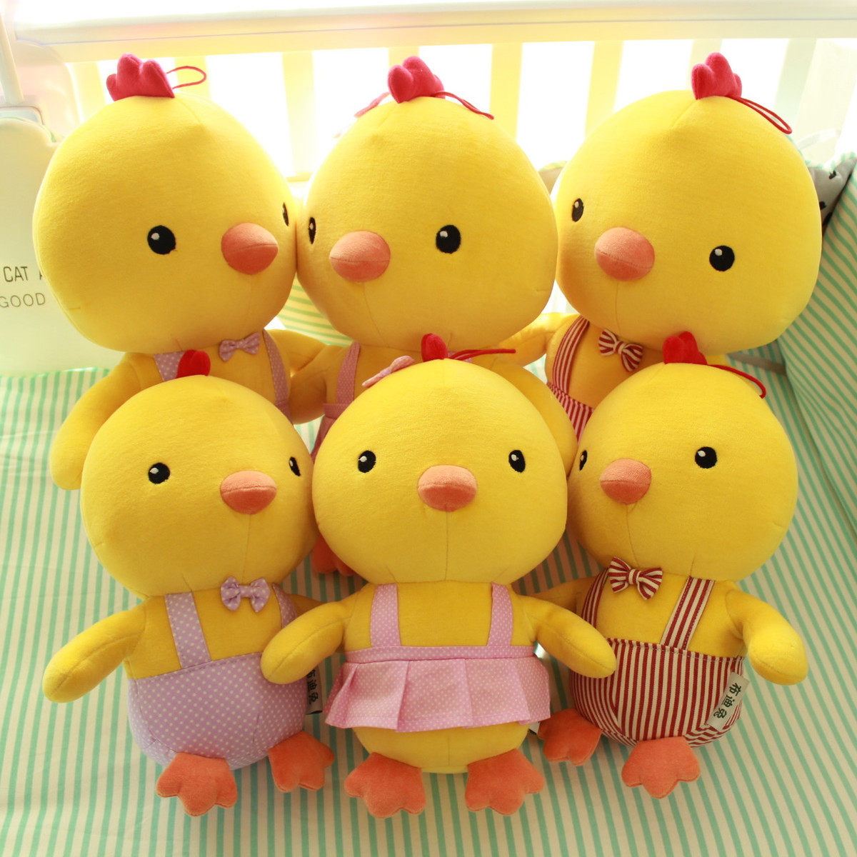 Chicken plush toy cute chicken doll doll doll baby nibble toy little yellow chicken fat chicken doll