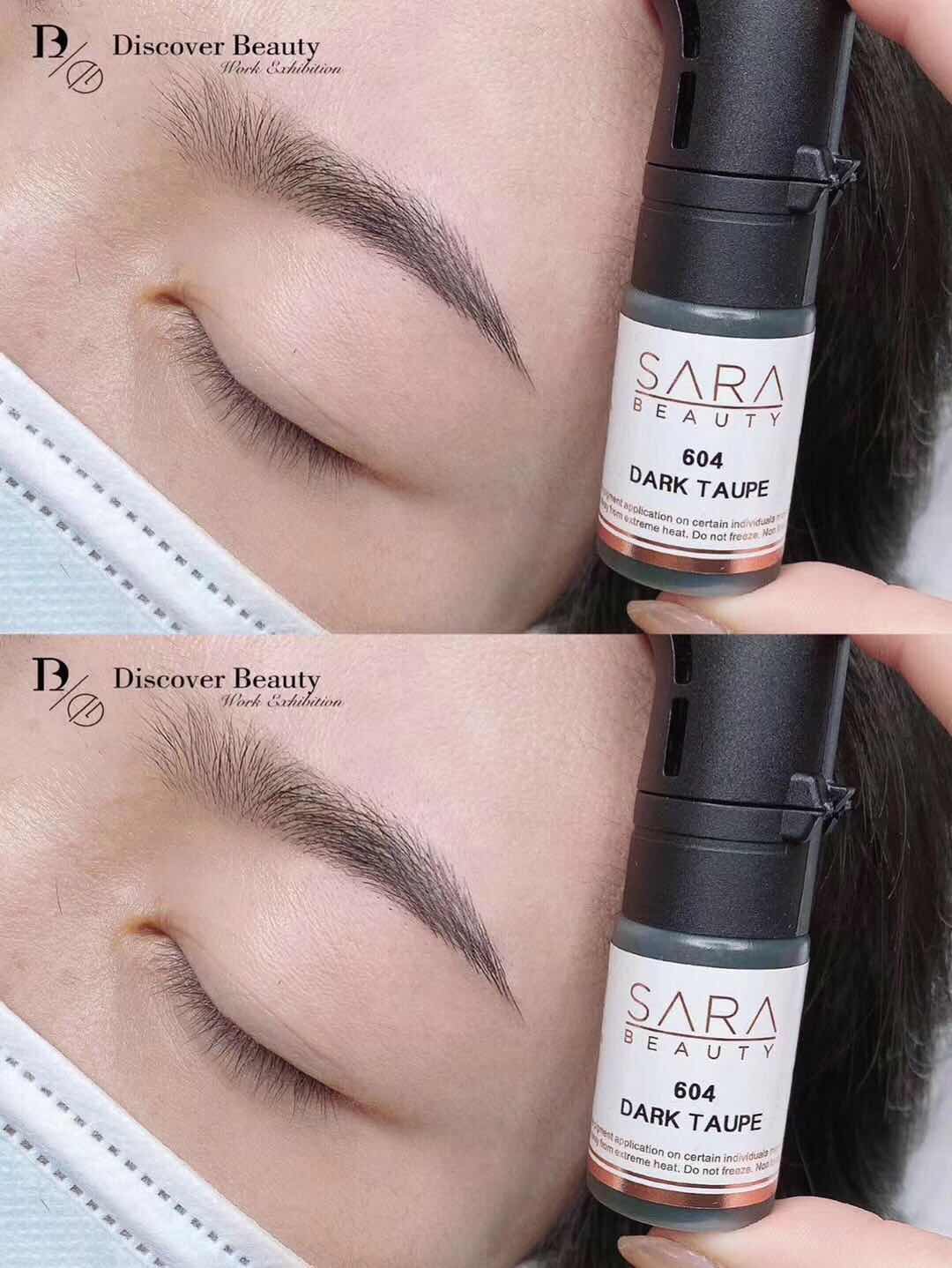 Sara embroidery pigment machine wild line eyebrow liquid pigment free hemp semi-permanent embroidery color milk