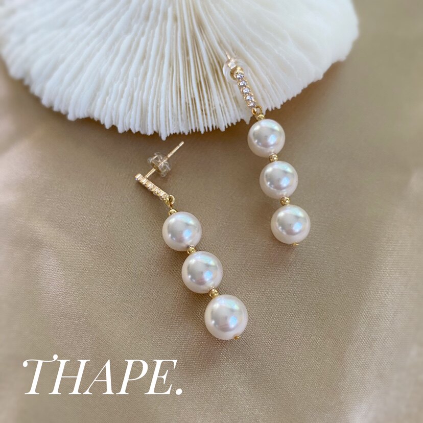 Simple not monotonous with home glare small pearl earrings s925 pure silver ear needle delicate and micro-inlaid drilling ear nail female