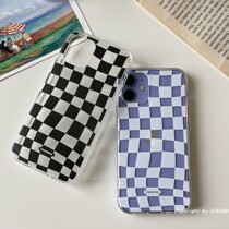 South Korean ins and white chessboard Gprint applies iphone12 11ProMax Xr XSmax8plus mobile phone shell
