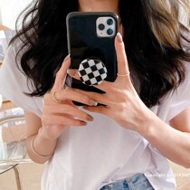 Homemade ins and white lattice brackets apply iphone11 12promax XR 8Plus XSMax mobile phone shell