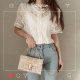 2024 ຮູບແບບໃໝ່ຂອງເກົາຫຼີ Hook-work Hollow Lace Top Women's Loose Super Fairy Temperament Shirt Western Style Versatile Shirt Summer