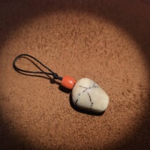 Tibetan Qing Dynasty original ecological portable small conch pendant auspicious portable small conch pendant rosary accessories