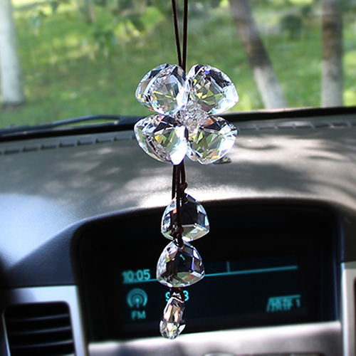 Thời trang K9 Crystal Car Mặt dây chuyền Đồ trang trí Nam và Nữ Xe ô tô Đồ trang trí nội thất Mặt dây chuyền Mặt dây xe hơi trang trí taplo xe hơi