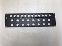 19-inch cabinet plug hole plate 1U2U panel cannon Audio blank board
