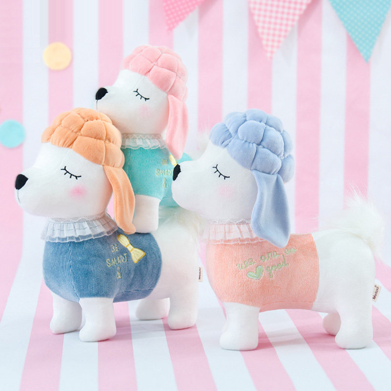 Hair Suede Toy Dog Mascot Emulation Dog Paparazzi Appeasement Toys With Sleeping Toys Zodiac Dog Puppets Doll Presents