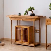 xuan guan ju entrance new Chinese small text Wood duan jing tai ju strip altar narrow tiao ji table Wall home