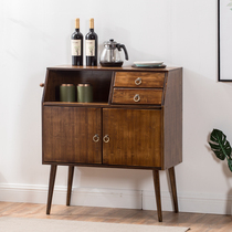 All bamboo sideboard kitchen rack Nordic living room cabinet simple solid wood cabinet locker tea cabinet economical