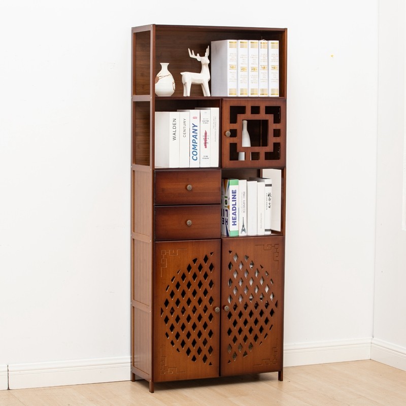 Nanzhu Bookshelf Living Room with library children combined 2 door drawer cabinet shelf Bogu