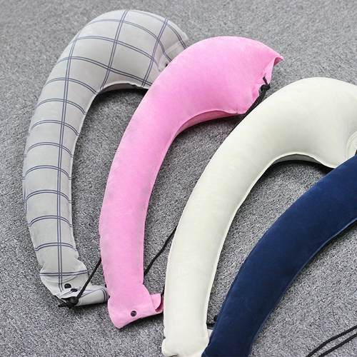 Надувной поезд для путешествий, портативный самолет для сна, подушка для шеи, с защитой шеи