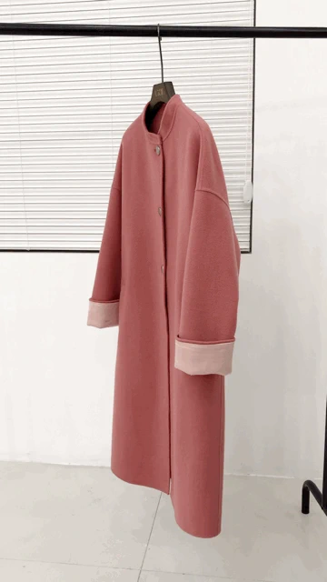 Yang Xiao Yao thanh lịch phong cách Trung Quốc cao cấp tay áo lụa cashmere hai mặt áo len nữ 2018 mới dày - Accentuated eo áo