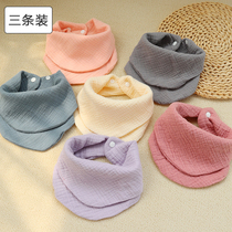 Breathable gauze triangle towel baby cotton saliva towel newborn feeding towel bib baby saliva scarf