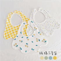 New baby waterproof bib U-SHAPED kou shui jin cartoon print baby anti-vomiting milk bib collar chi fan dou 3