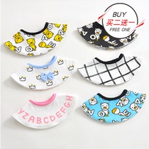 Tide baby bib 360 Rotating bib waterproof soft cotton baby saliva towel newborn anti-spit milk scarf