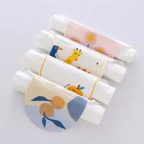 2-pack baby cotton sweat towel 4-layer gauze pad back towel for children and children sweat towel